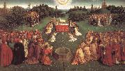 Jan Van Eyck Lamb worship oil painting